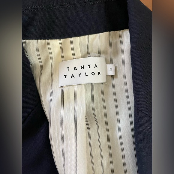 Tanya Taylor Darwin Striped & Navy Blazer Women's 2 - Picture 8 of 9